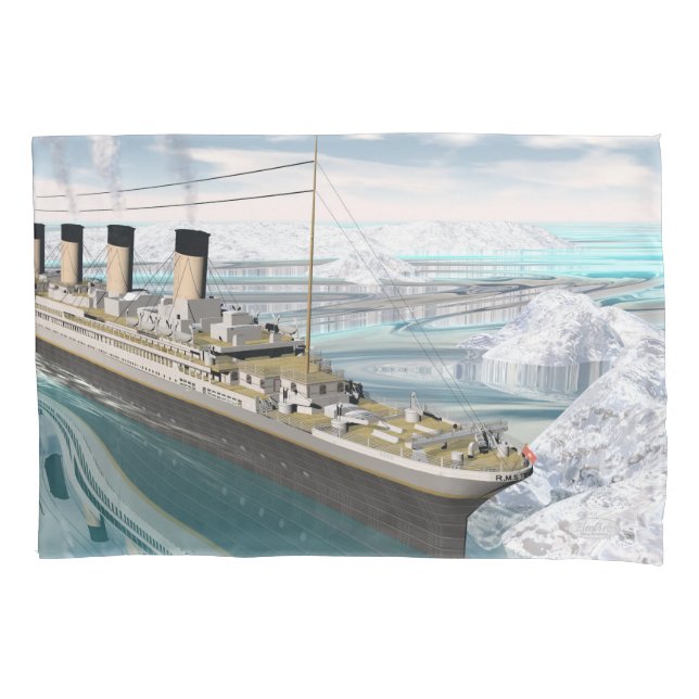 Funda De Cojín Nave titánica - 3D rinden (Anverso)