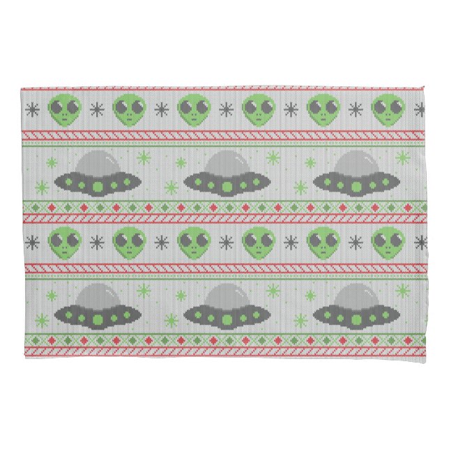 Funda De Cojín Navidades Alien Ugly Sweater (Anverso)