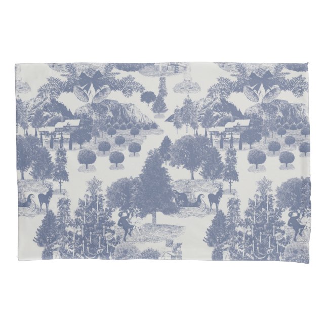 Funda De Cojín Navidades azules Winter Wonderland (Anverso)