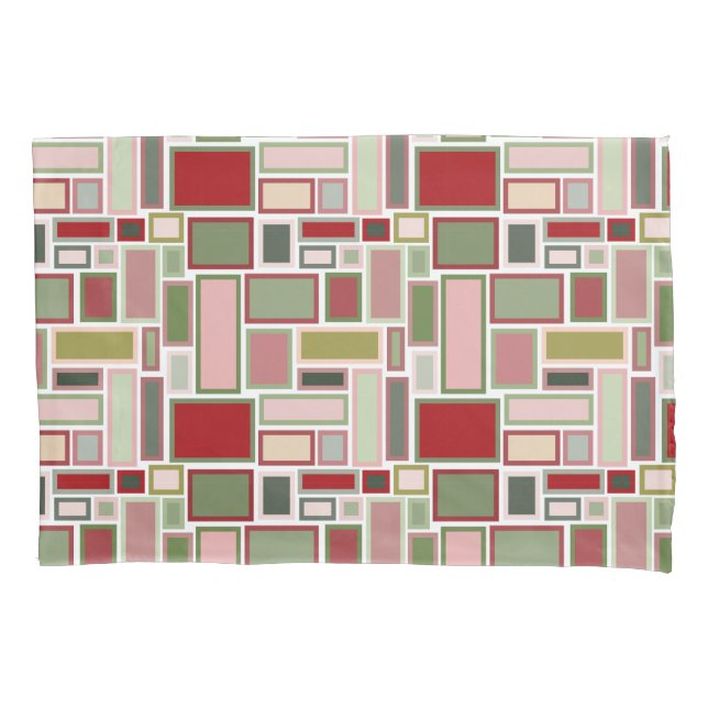 Funda De Cojín Navidades Boho Rectangles (Anverso)