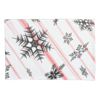 Funda De Cojín Navidades Candy Cane Snowflakes Pillowcase