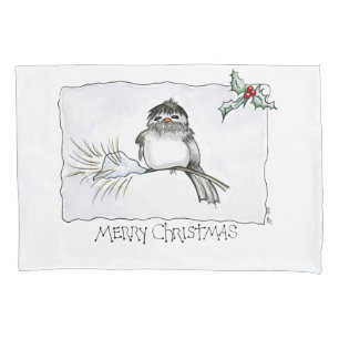 Funda De Cojín Navidades Chickadee