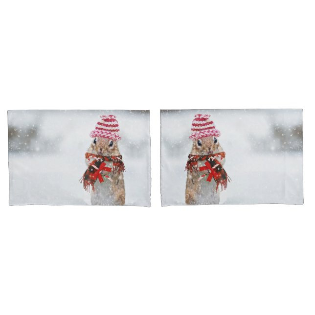 Funda De Cojín Navidades chipmunk (Anverso - Set)