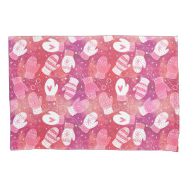 Funda De Cojín Navidades de invierno reducen el patrón en rosa