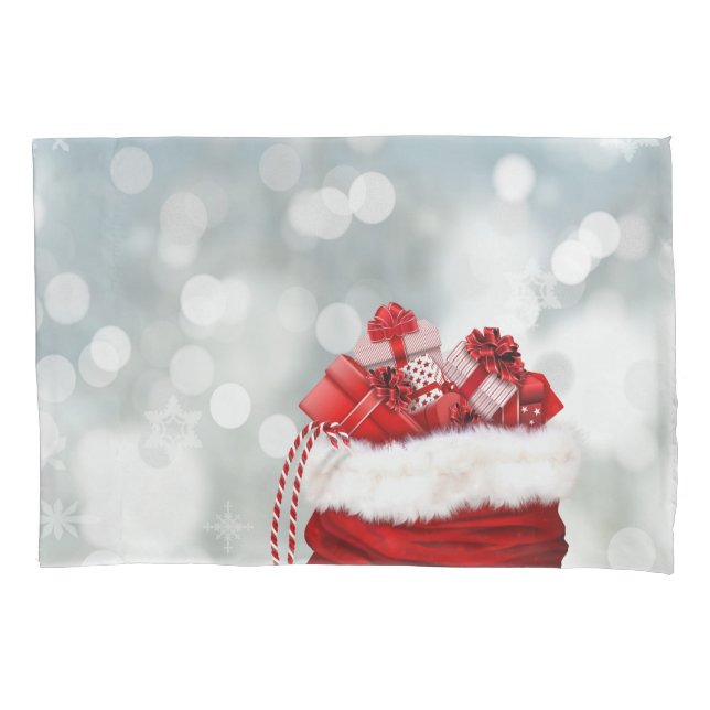 Funda De Cojín Navidades de la despedida de regalos (Anverso)