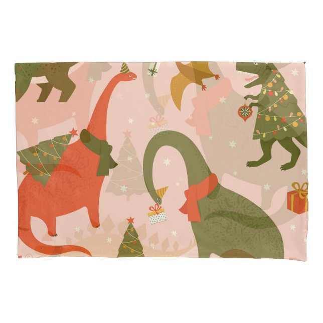 Funda De Cojín Navidades Dino Fiesta: Tree Rex (Anverso)