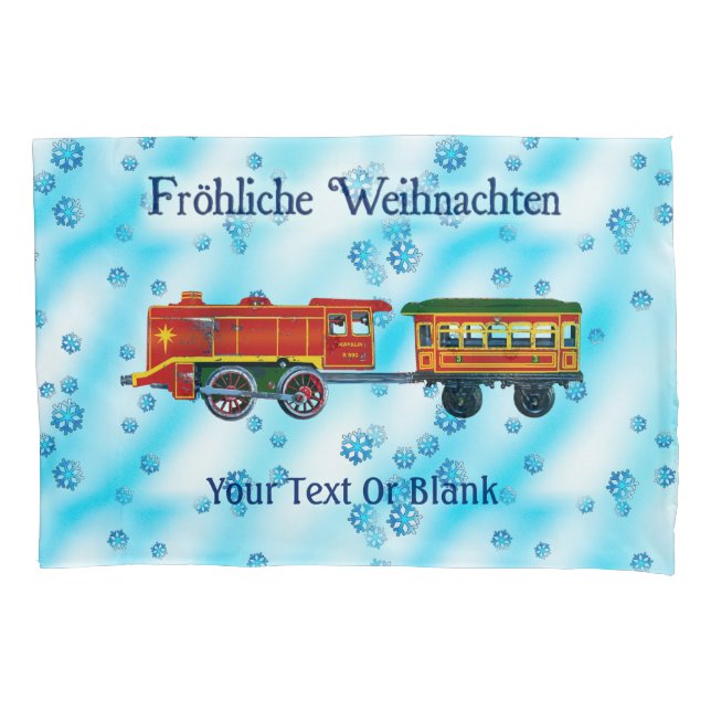 Funda De Cojín Navidades Express - Fröhliche Weihnachten (Anverso)