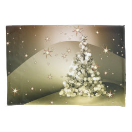 Funda De Cojín Navidades Fiesta Golden Tree Shiny Sparkle Stars