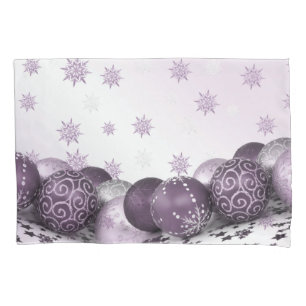 Funda De Cojín Navidades Fiesta Pink Purple Ornamakes Snowflakes