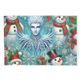 Funda De Cojín navidades jack frost y snowman
