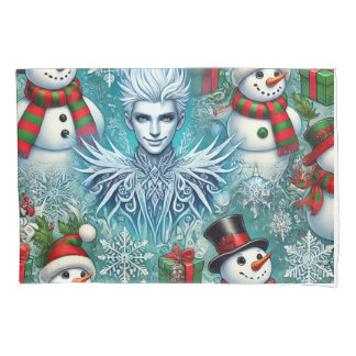 Funda De Cojín navidades jack frost y snowman