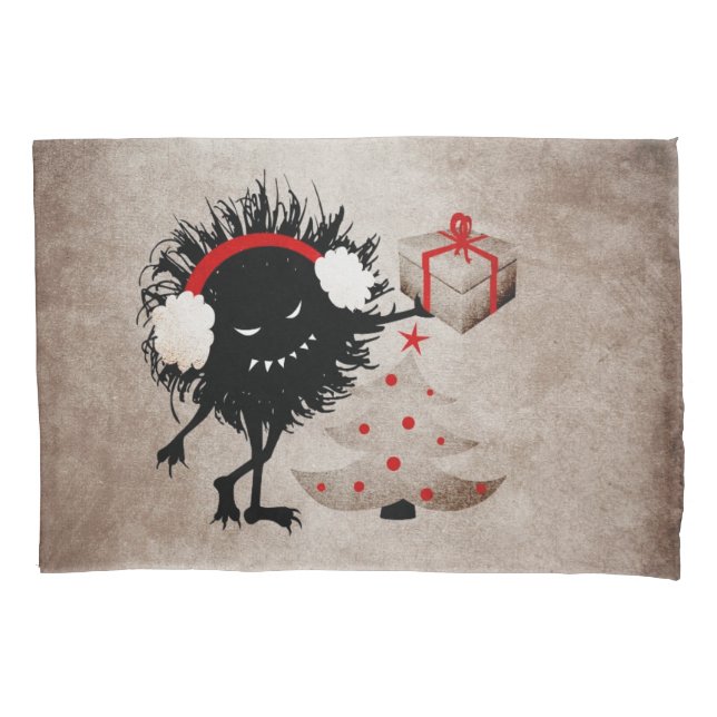 Funda De Cojín Navidades Malvados Bug - Árbol Y Presente (Anverso)
