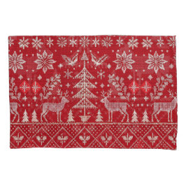 Funda De Cojín Navidades nórdicos bordados