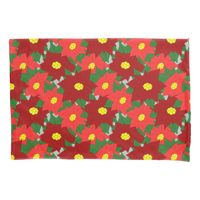 Funda De Cojín Navidades Poinsettias (Anverso)