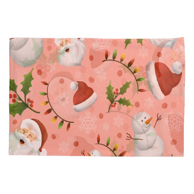 Funda De Cojín Navidades - Santa y Snowman (Reverso)