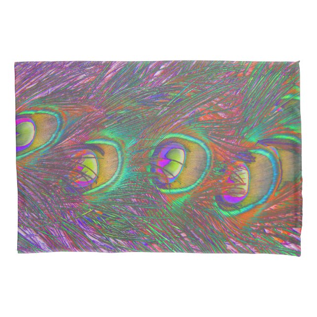 Funda De Cojín Navidades Tinsel Peacock Feathers (Anverso)
