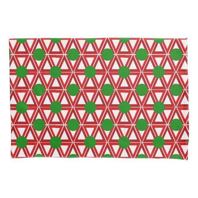Funda De Cojín Navidades Triangle Quilt (Anverso)