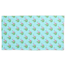 Funda De Cojín Navidades tropicales de invierno Flamingo