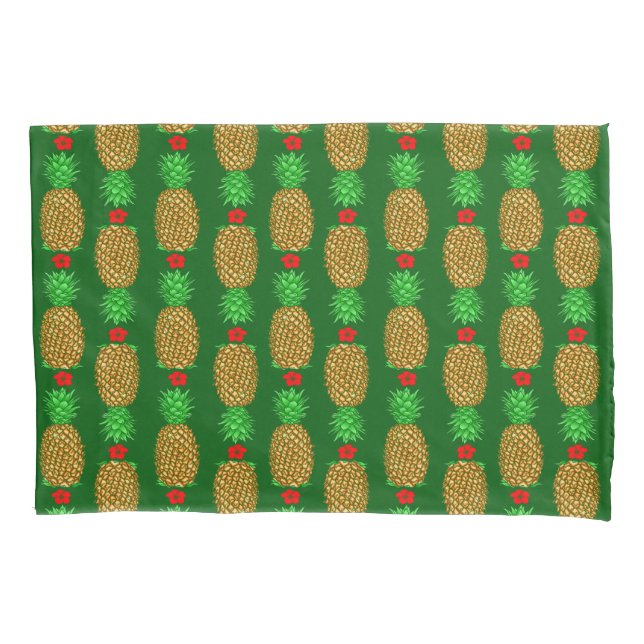 Funda De Cojín Navidades tropicales Piña Noche cálida de Navidad (Anverso)