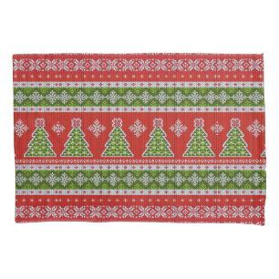 Funda De Cojín Navidades Viernes Verde Rojo Elegante