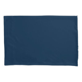 Funda De Cojín Navy Blue Pillowcases – Solid Color Bedroom Pillow