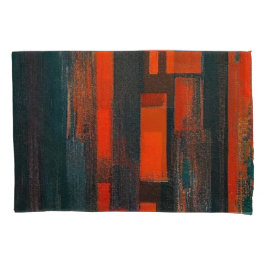 Funda De Cojín Negrita Resumen de arte rojo y negro