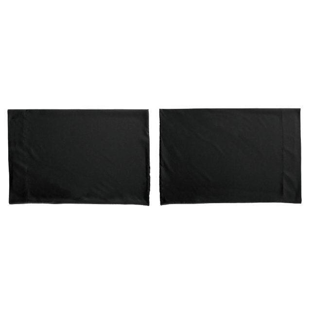 Funda De Cojín Negro mínimo simple (Anverso - Set)