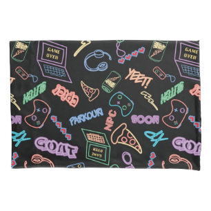 Funda De Cojín Neon Gamer