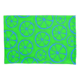 Funda De Cojín Neon Green Retro Y2K Citrus Lemon Fruto