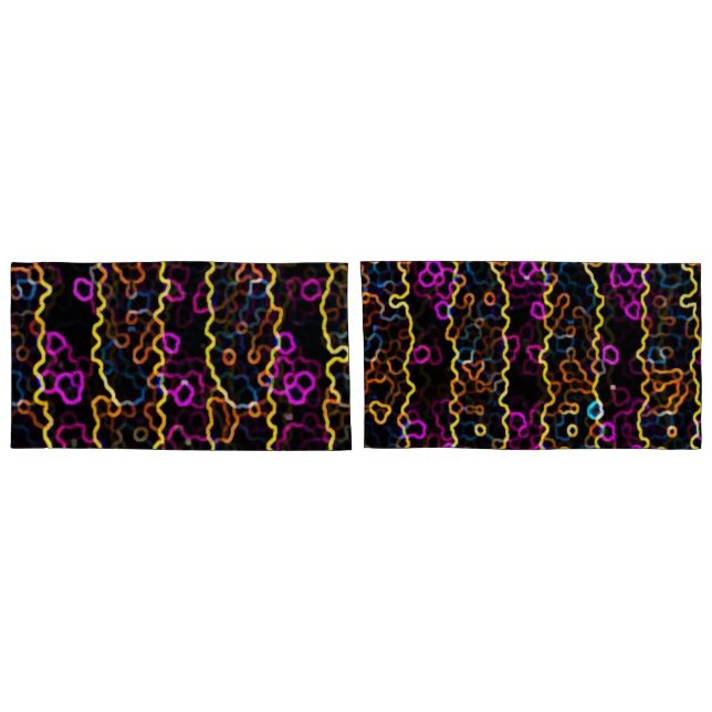 Funda De Cojín "Neon on Black" (Reverso-Set)