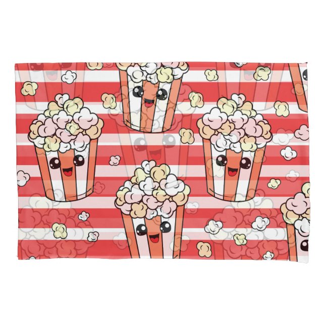 Funda De Cojín Neon Popcorn Kids Pattern (Anverso)