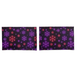 Funda De Cojín Neon Snowflakes