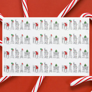 Funda De Cojín New York City Navidades NYC Holiday Architecture