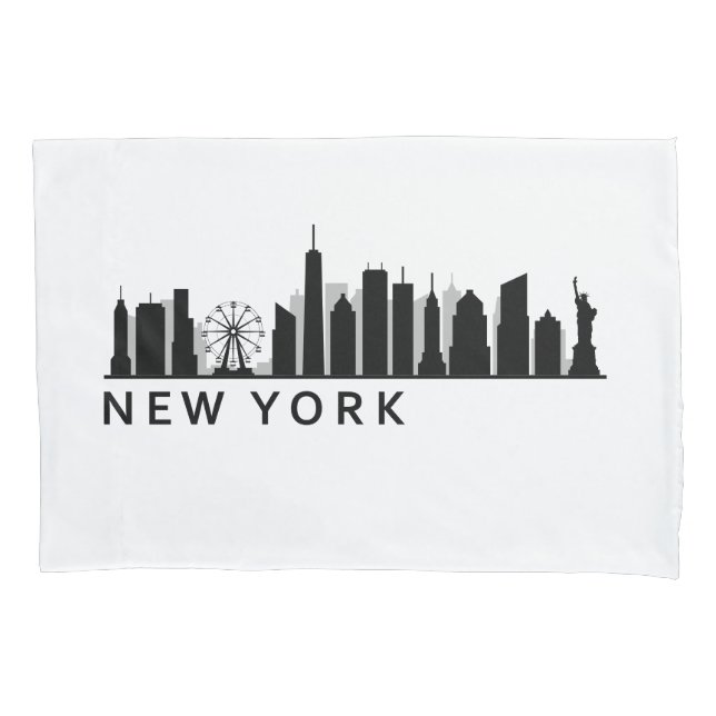 Funda De Cojín New York Skyline (Anverso)