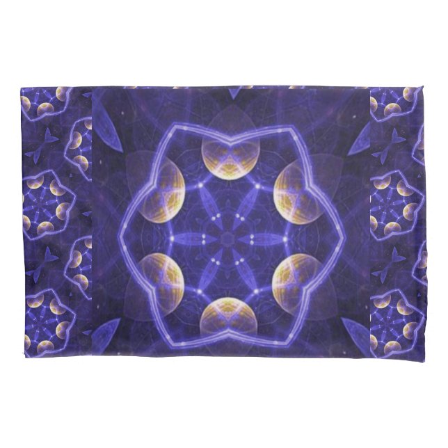 Funda De Cojín Niebla Azul Reversible (Anverso)