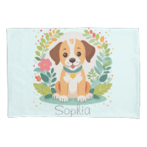 Niña Bebé Perrita Floral Adorable