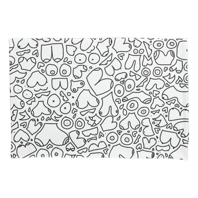 Funda De Cojín Niña feminista divertida (Anverso)