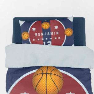 Funda De Cojín Niño Adolescente Corte de Baloncesto Ball Stars Nú