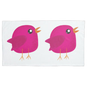 Funda De Cojín Niños adorables pájaros