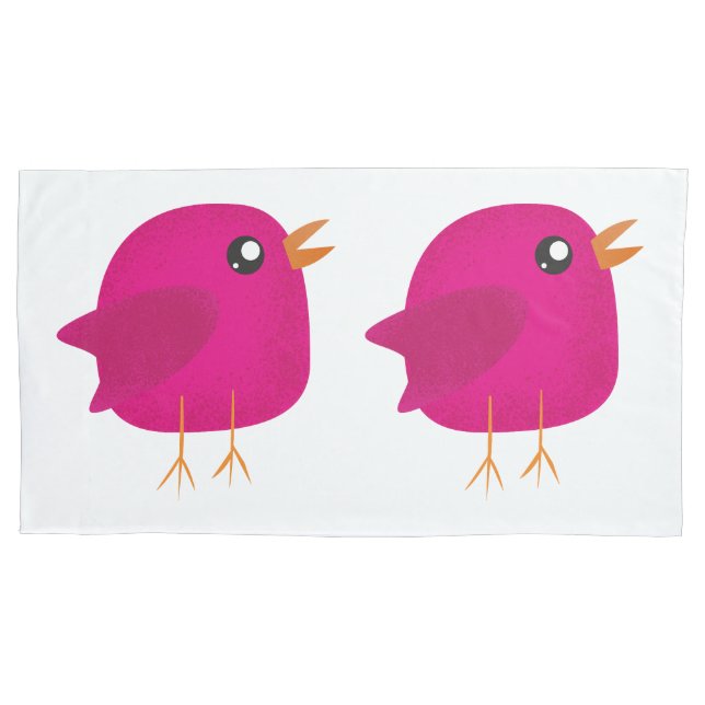 Funda De Cojín Niños adorables pájaros (Anverso-izquierdo)