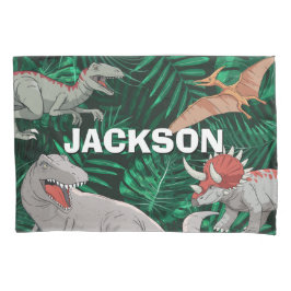 Funda De Cojín  Niños dinosaurios personalizados Dino Jurassic Tr