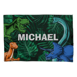 Funda De Cojín Niños dinosaurios personalizados Dino Jurassic Tre