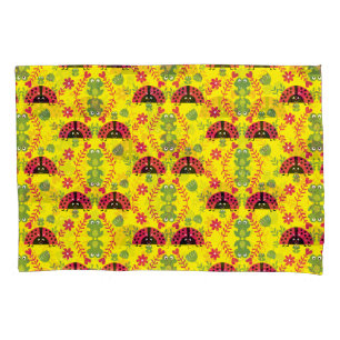 Funda De Cojín Niños mariquita caprichosa linda