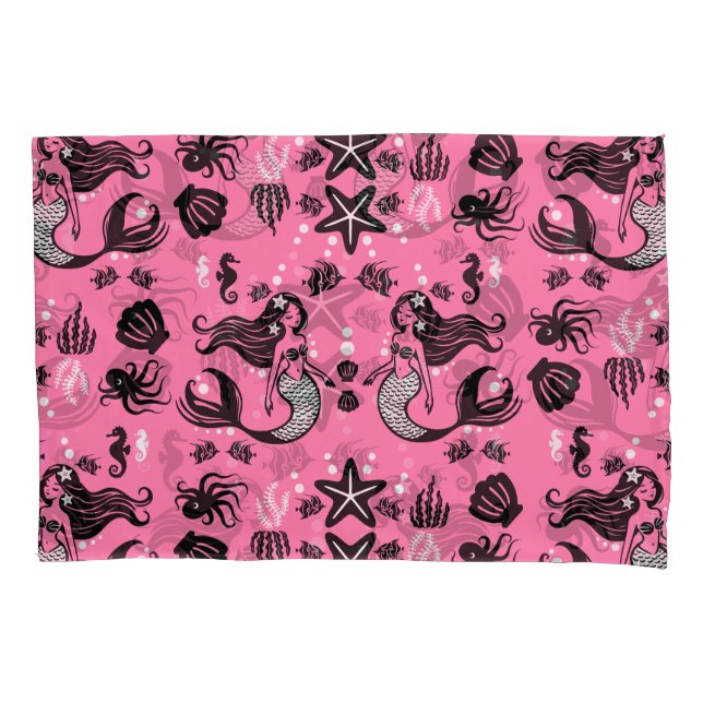 Funda De Cojín Niños Sirena Rosa (Anverso)