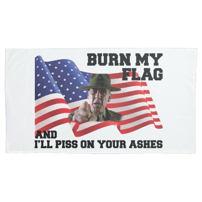 Funda De Cojín No queme mi bandera (Anverso-izquierdo)