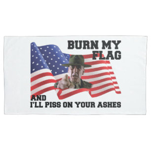 Funda De Cojín No queme mi bandera
