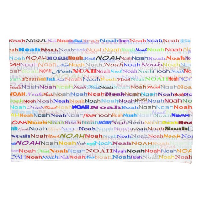 Funda De Cojín Noah Text Design II (Anverso)