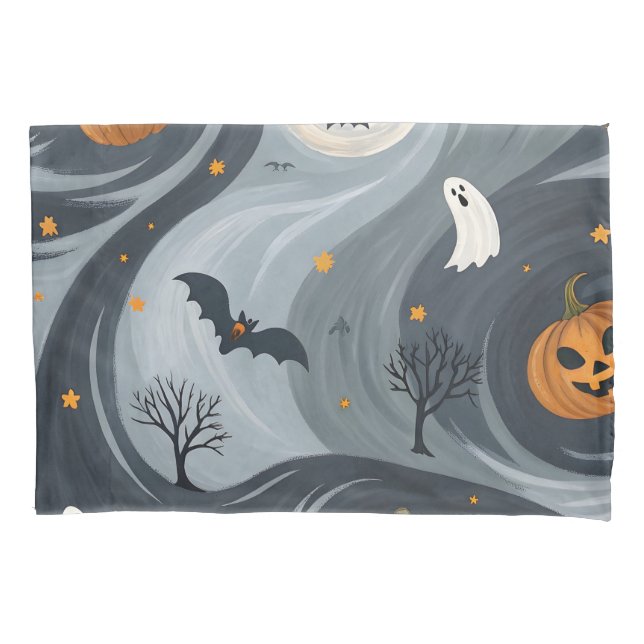 Funda De Cojín Noche de la Muerte de Halloween (Anverso)