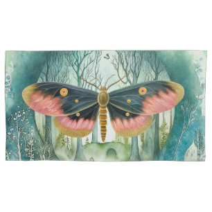 Funda De Cojín Noche del bosque de Moho Rosado