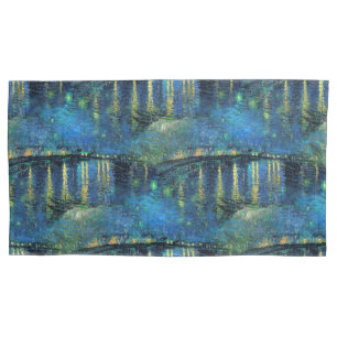 Funda De Cojín Noche estrellada de Vincent van Gogh 1888 sobre el